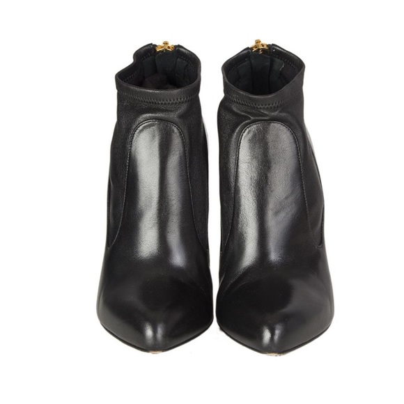 Tom Ford Black Gold Stiletto Ankle Boots - Picture 2 of 6